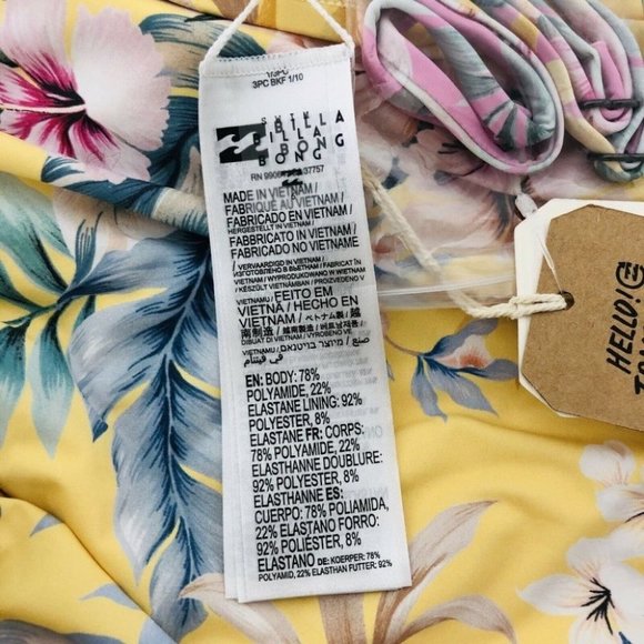 Billabong BNWT Tropicool Naomi Bandeau One Piece Women's Size 6 RRP $130 - Picture 12 of 12